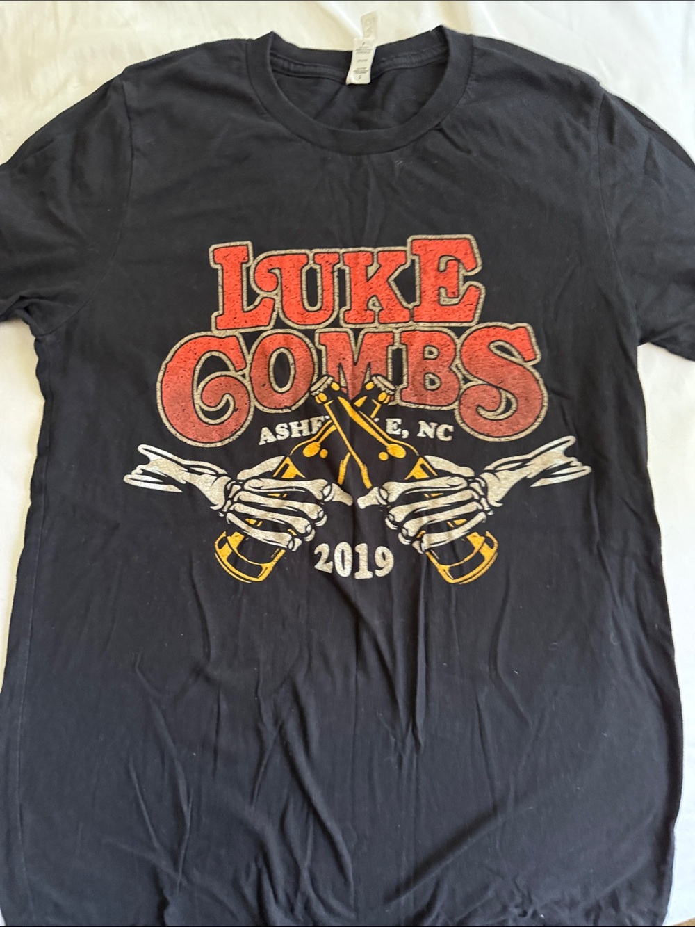 Black Luke Combs 2019 Concert Graphic Tee